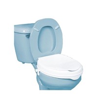 SIEGE DE TOILETTE SURELEVE « SAVANAH » AVEC COUVERCLE - 2 PO (5 CM)