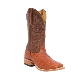 Fenoglio Boot Co. PB Full Quill Ostrich w/ Cognac Bios Fenoglio Boot Co. PB Full Quill Ostrich w/ Cognac Bios