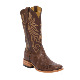 Fenoglio Boot Co. Brown American Gator w/ Brown Smooth Italian Fenoglio Boot Co. Brown American Gator w/ Brown Smooth Italian