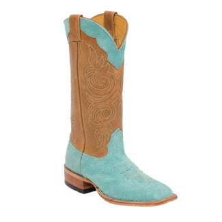 Fenoglio Boot Co. Tiffany Blue Roughout w/ Cognac Tan Fenoglio Boot Co. Tiffany Blue Roughout w/ Cognac Tan