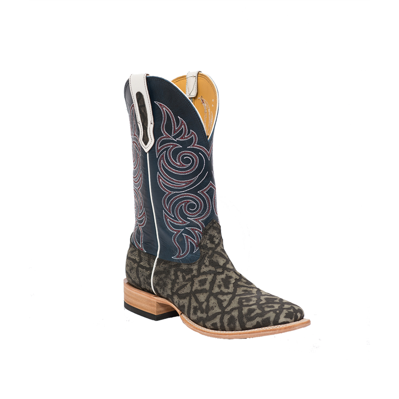 Fenoglio Boot Co. Grey Safari Elephant w/ Blue Bios Fenoglio Boot Co. Grey Safari Elephant w/ Blue Bios
