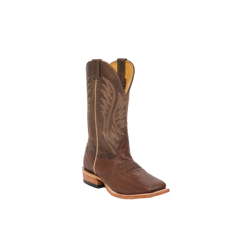 Fenoglio Boot Co. KT Smooth Ostrich w/ Brown Mezkite Fenoglio Boot Co. KT Smooth Ostrich w/ Brown Mezkite