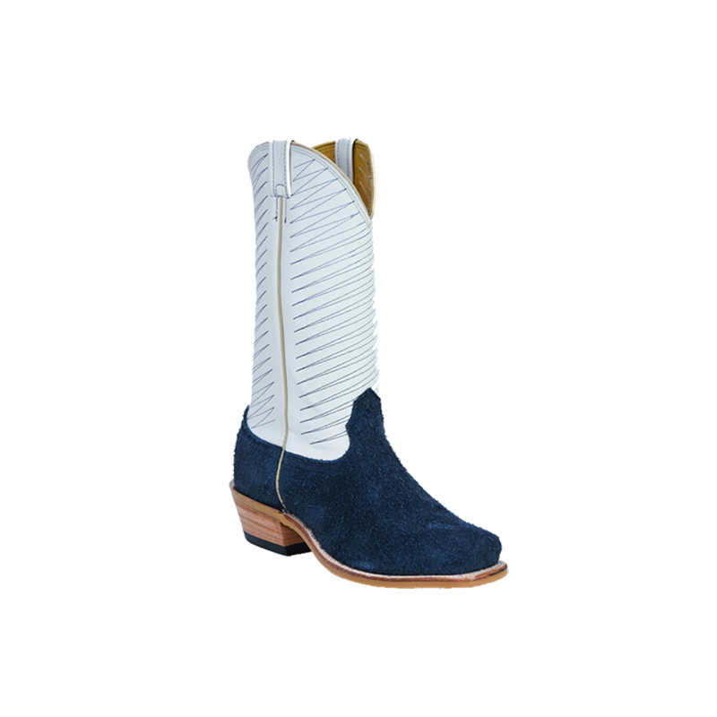 Fenoglio Boot Co. Navy Roughout w/ Cream Fenoglio Boot Co. Navy Roughout w/ Cream
