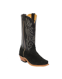 Fenoglio Boot Co. Black Victoria Roughout  w/ Black Glazed Goat