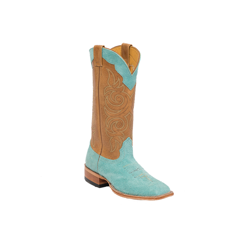 Fenoglio Boot Co. Tiffany Blue Roughout w/ Cognac Full Hide Fenoglio Boot Co. Tiffany Blue Roughout w/ Cognac Full Hide