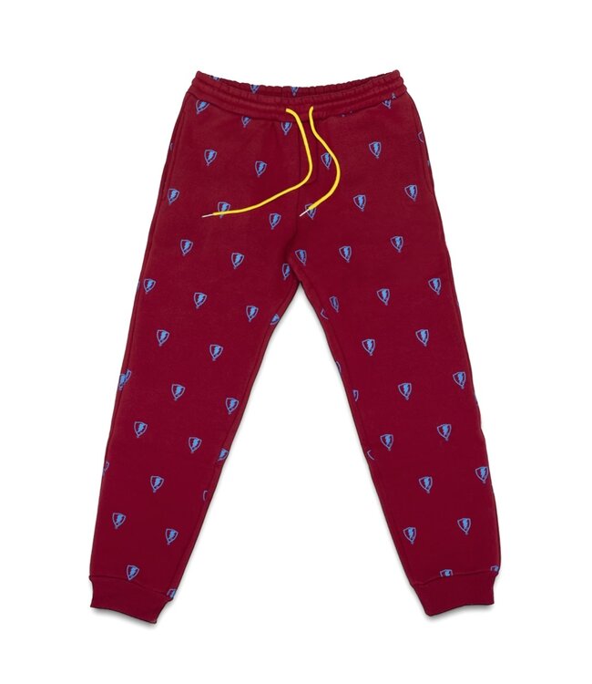 Jugrnaut Jugrnaut All Over Shield Joggers Burgundy