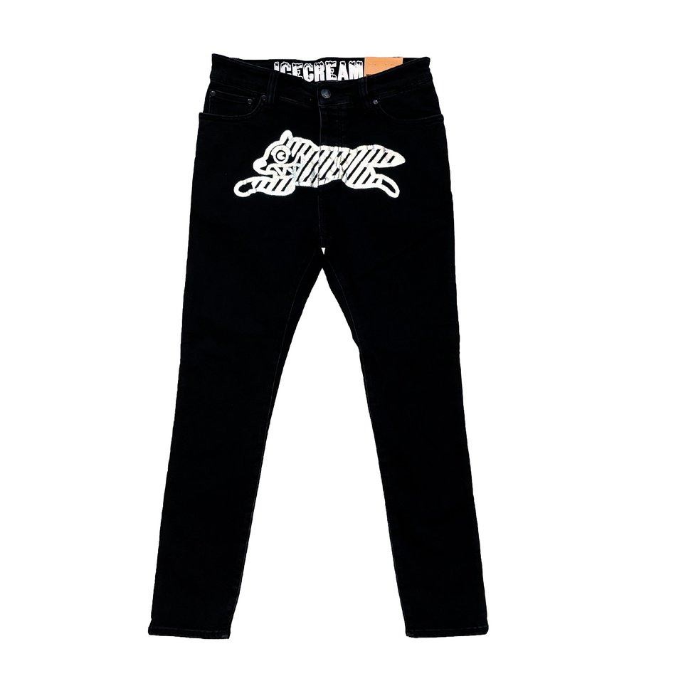 Icecream Reflective Jean Black