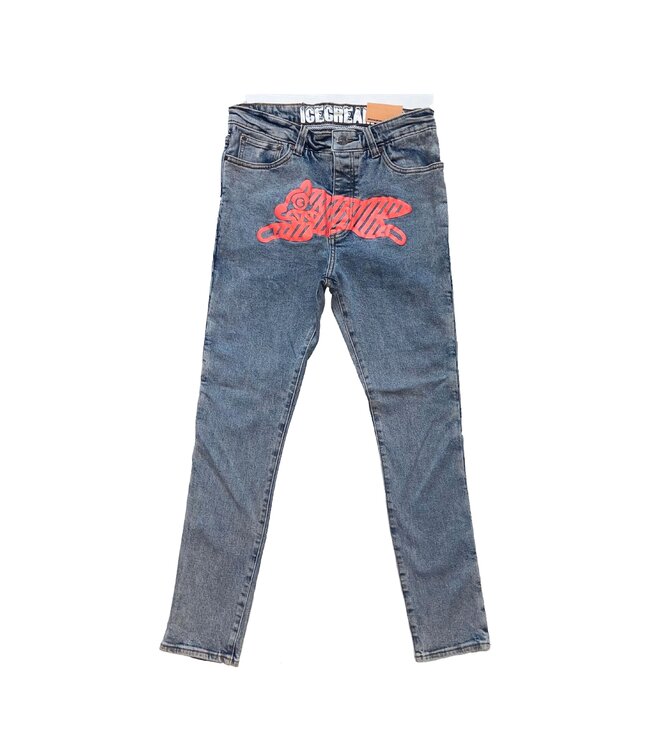 Icecream Icecream Neon Cherry Jean Light Wash