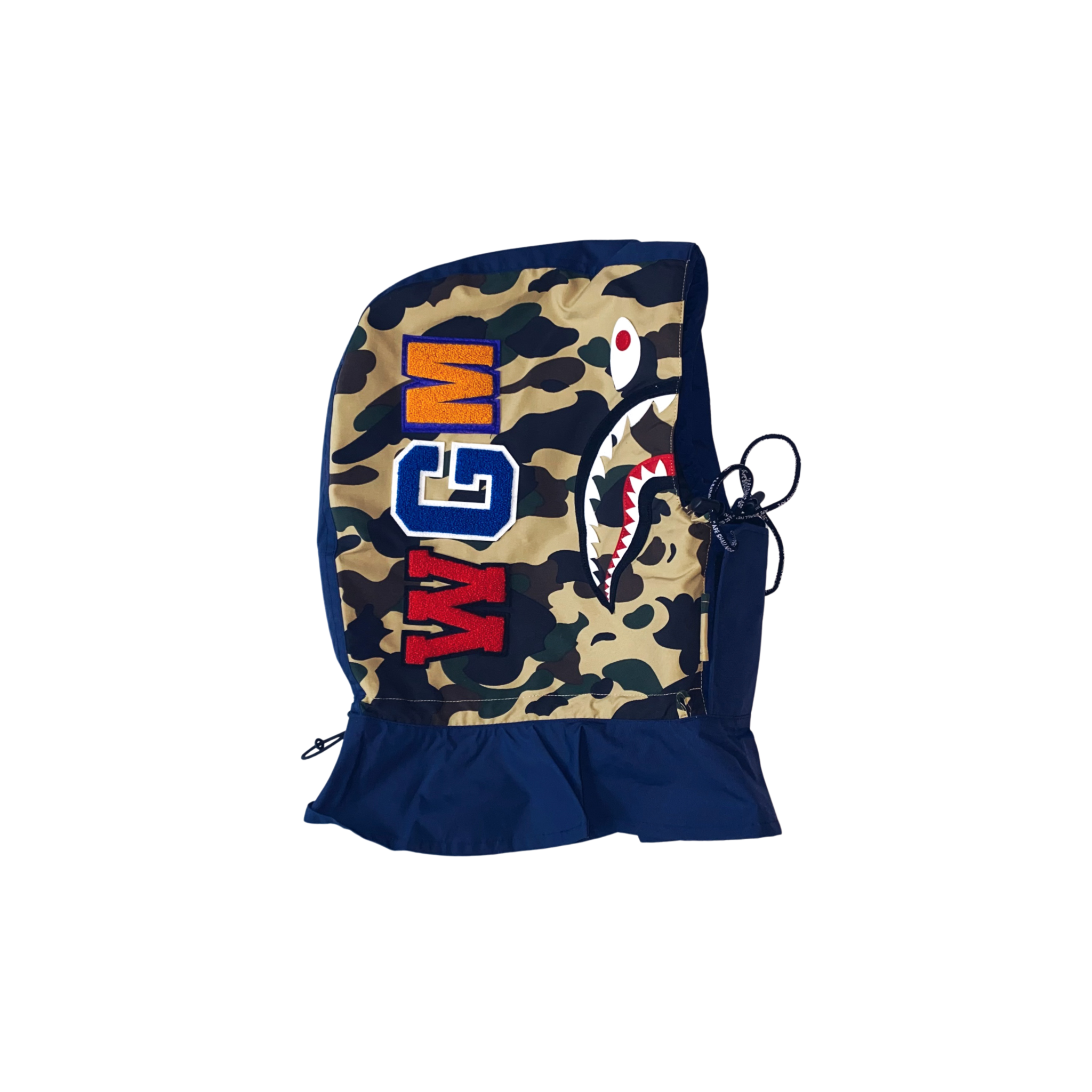 BAPE First Camo Shark Face Mask Multi - Jugrnaut