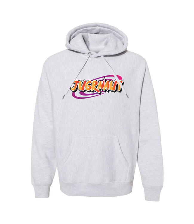Jugrnaut Jugrnaut 9 Tails Naruto Grey Hoodie