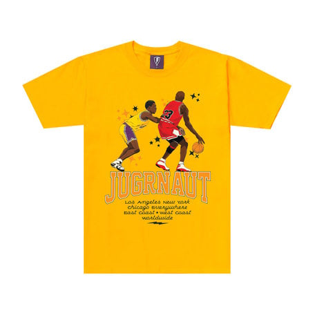 Jugrnaut Jordan vs Kobe Tee Yellow