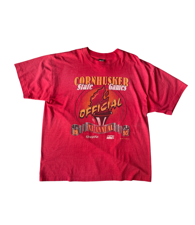 Vintage/ Re-Sale Vintage J 1995 Cornhusker State Games Red XL
