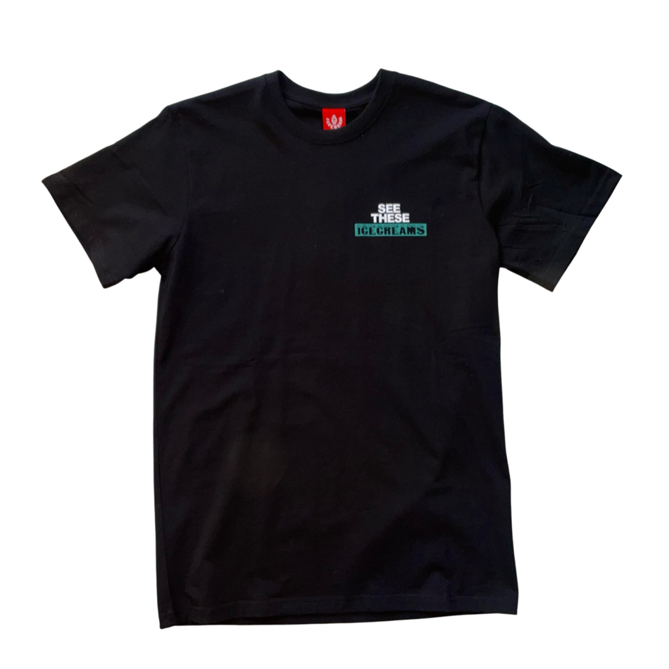 Icecream Ice Cubes SS Tee Black