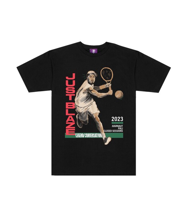 Jugrnaut Jugrnaut x Closed Sessions DJ JustBlaze Tee Black