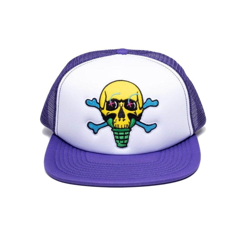 Icecream Skully Trucker Hat Prism Violet