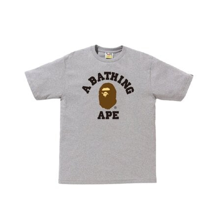 BAPE College Tee Gray Small