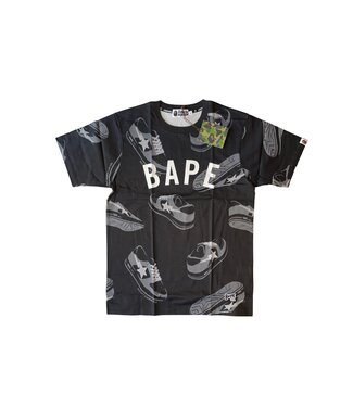 BAPE BAPE Random Bapesta Tee Black