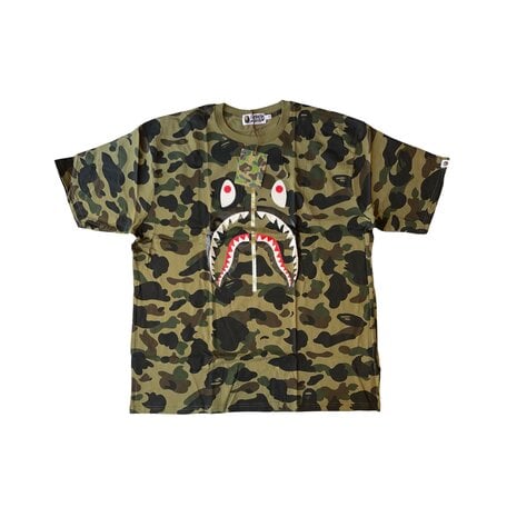 BAPE Camo Shark WIde Tee Green