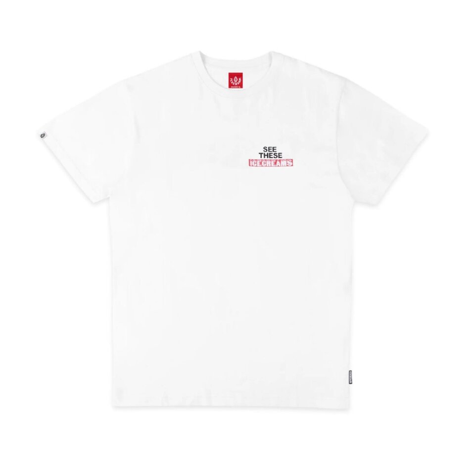 Icecream Ice Cubes SS Tee White