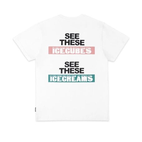 Icecream Ice Cubes SS Tee White