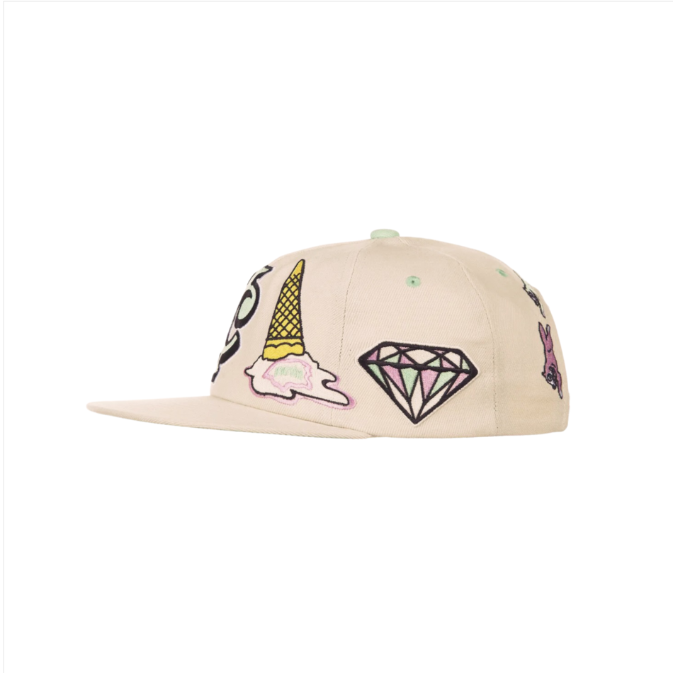 IceCream Tropic Thunder Snapback Hat Whisper White