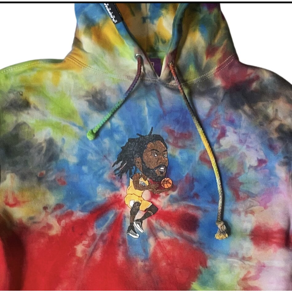 Jugrnaut D Rose Hand Tie Dyed Hoody