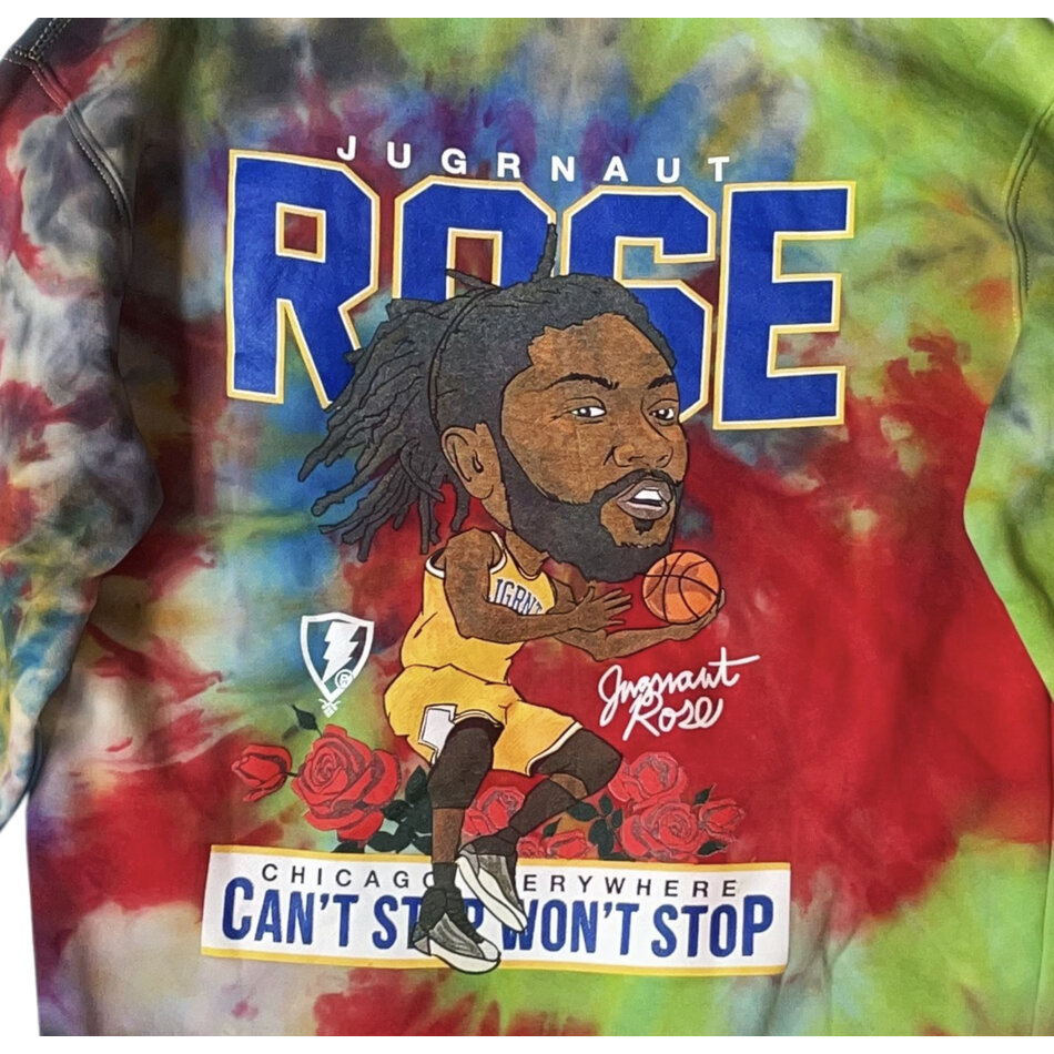 Jugrnaut D Rose Hand Tie Dyed Hoody