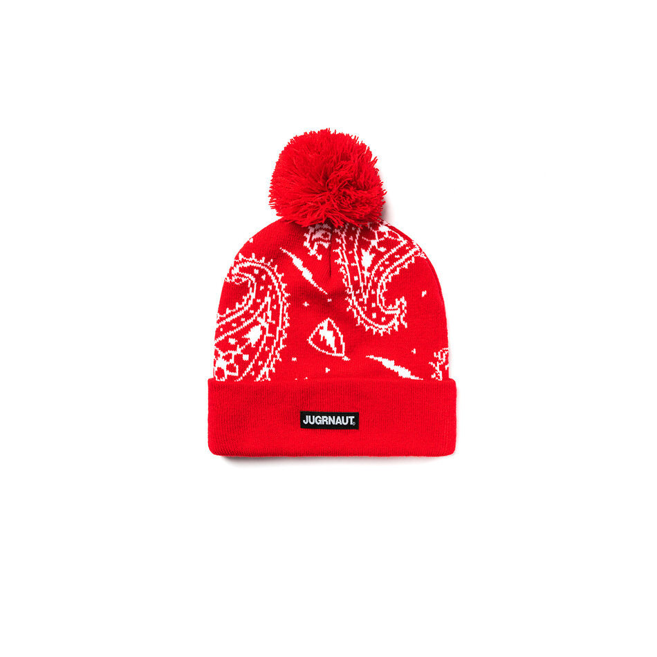 Jugrnaut Paisley Red Beanie OSFM