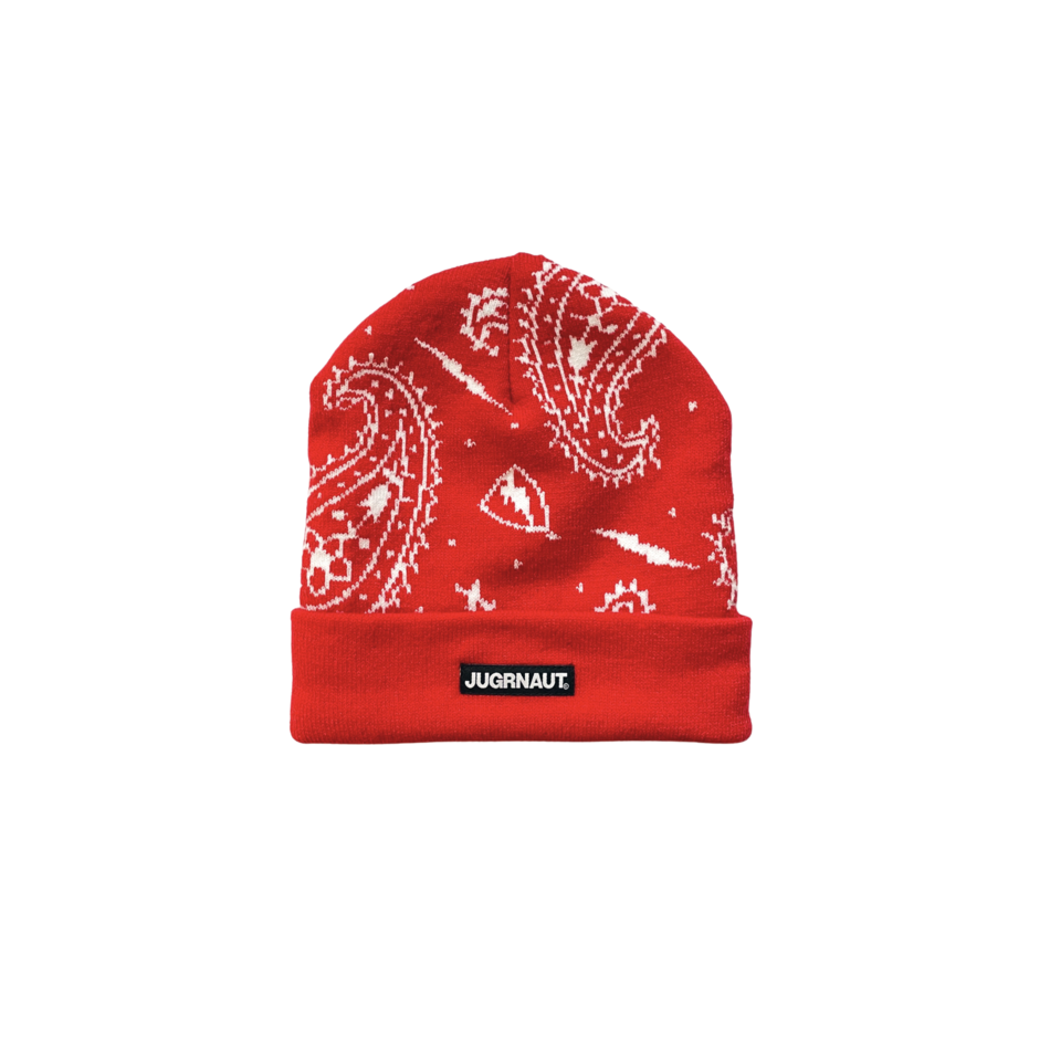 Jugrnaut Paisley Red Beanie OSFM