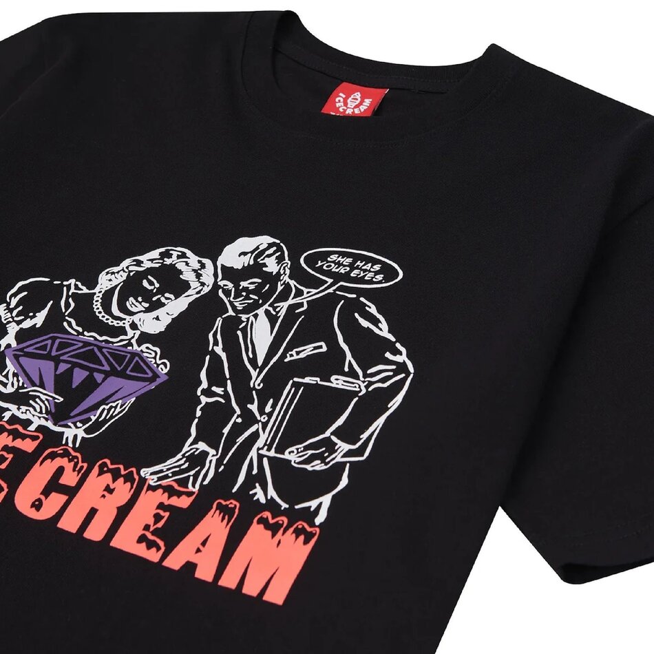 Icecream She Has Your Eyes SS Tee black