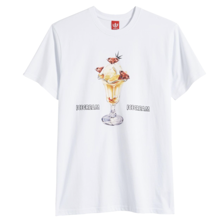 Icecream Stagger SS Tee White