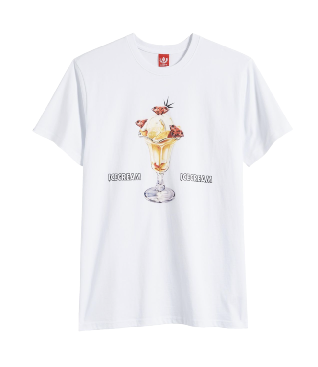 Icecream Icecream Stagger SS Tee White