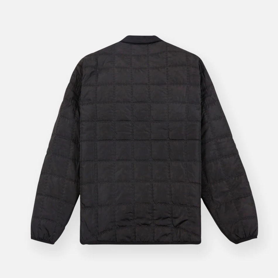 Paper Planes Quilted Shirt Jacket Black