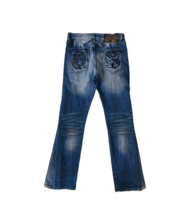 BBC BBC Hand Flared Darkside Jeans Dark Blue