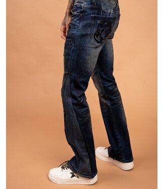 BBC BBC Hand Flared Darkside Jeans Dark Blue