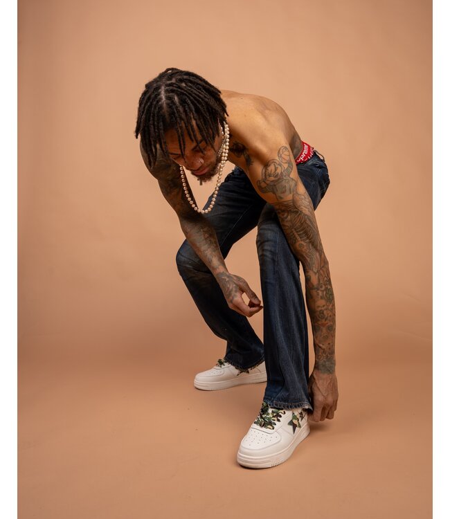 BBC BBC Hand Flared Darkside Jeans Dark Blue