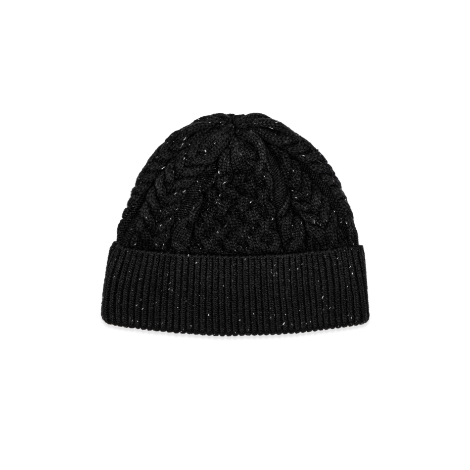 Icecream Cable Knit Hat Black