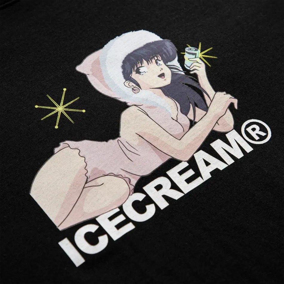 Icecream Fur Coat SS Tee Black