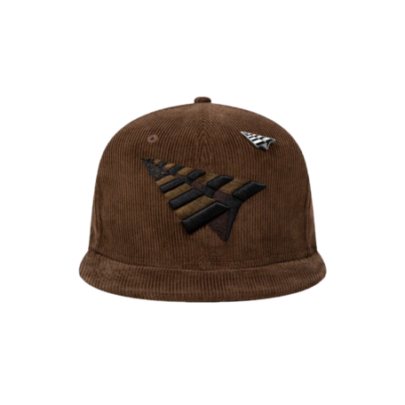 Paper Planes Corduroy Crown Snapback Brown Suede