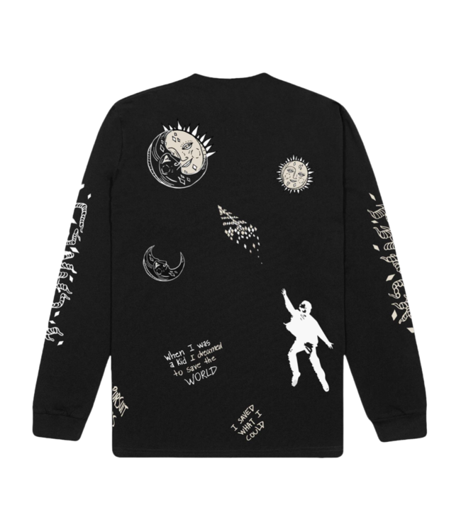 Paper Planes Paper Planes Protection LS Knit Black