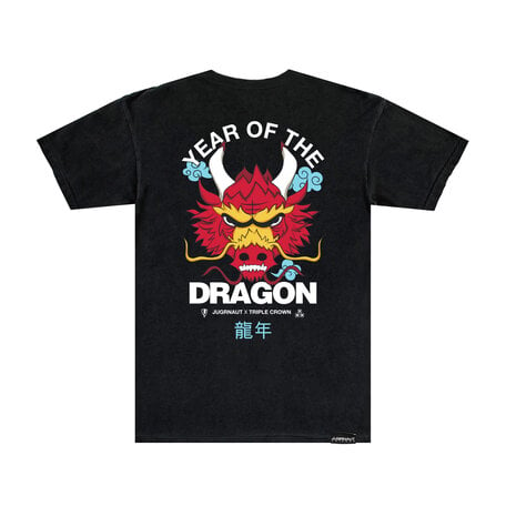 Jugrnaut Triple Crown Year of Dragon Tee Black