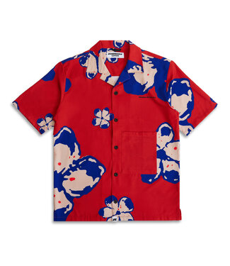 Rumours Rumours In Bloom Button Up Red/White