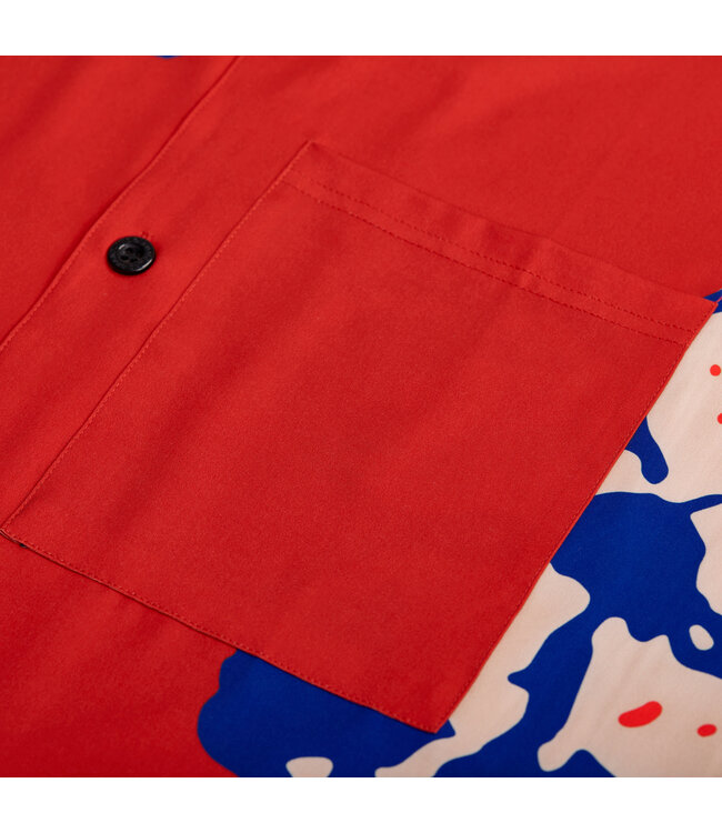 Rumours Rumours In Bloom Button Up Red/White