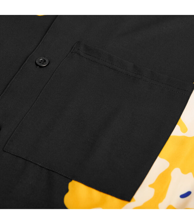 Rumours Rumours In Bloom Button Up Black/Yellow