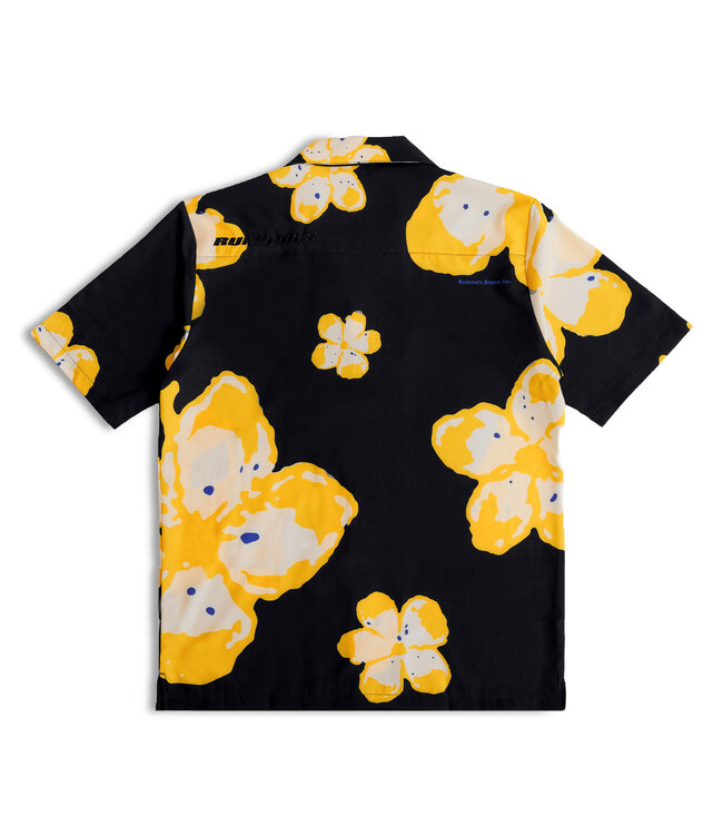 Rumours Rumours In Bloom Button Up Black/Yellow