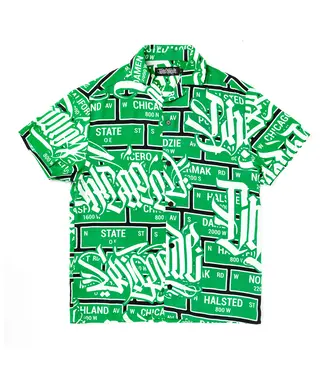 Tubsz Studios Tubsz Studios Streets Button Up Green