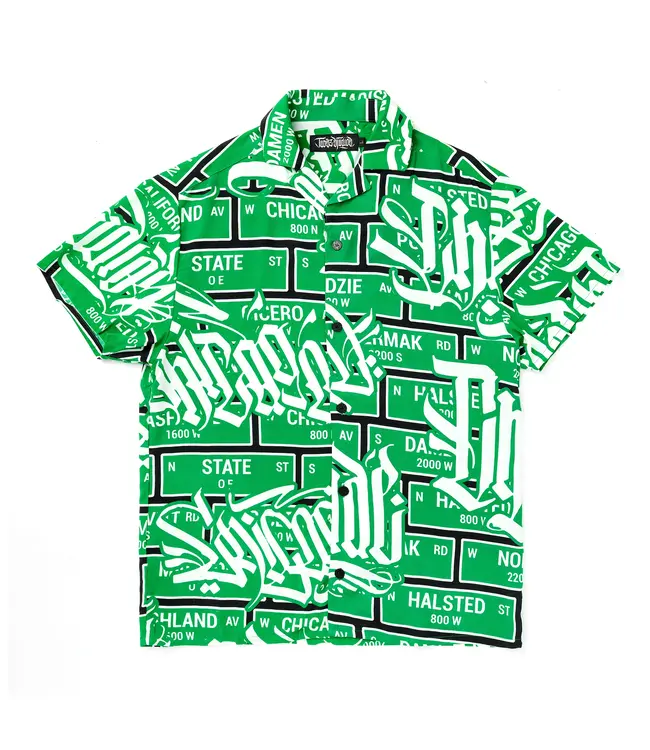 Tubsz Studios Tubsz Studios Streets Button Up Green