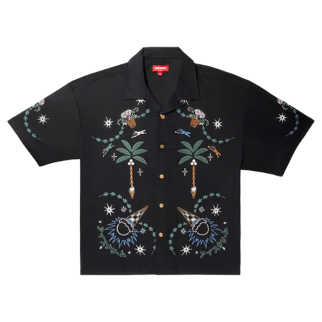 Icecream The Palms SS Woven Button up BLack