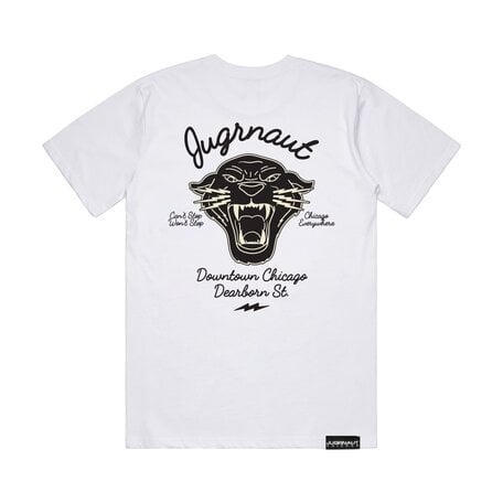 Jugrnaut Downtown Panther Tee WhIte