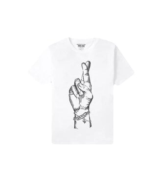 Paper Planes Paper Planes Fingers Crossed Tee white